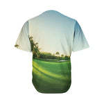 Golf Course Print Men's Baseball Jersey