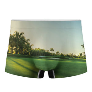 Golf Course Print Men's Boxer Briefs