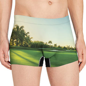 Golf Course Print Men's Boxer Briefs