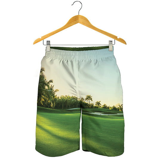 Golf Course Print Men's Shorts