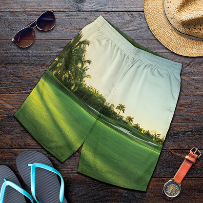Golf Course Print Men's Shorts