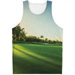 Golf Course Print Men's Tank Top