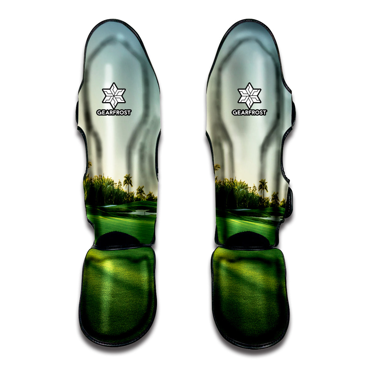 Golf Course Print Muay Thai Shin Guard