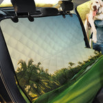 Golf Course Print Pet Car Back Seat Cover