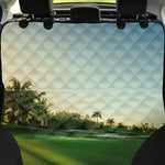 Golf Course Print Pet Car Back Seat Cover