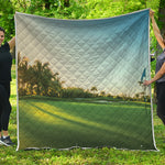 Golf Course Print Quilt
