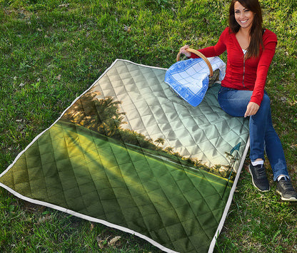 Golf Course Print Quilt