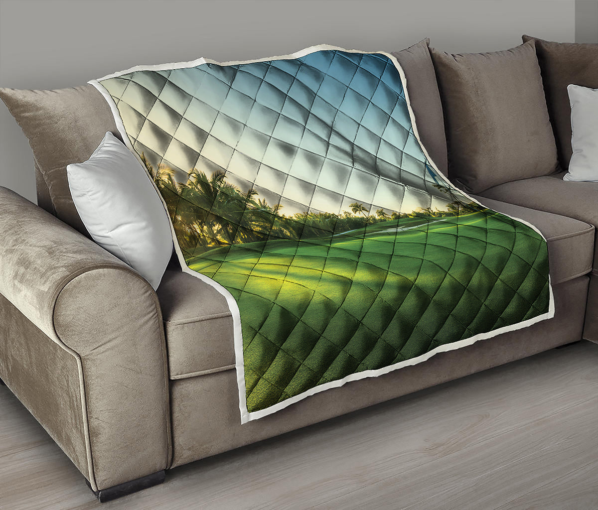 Golf Course Print Quilt