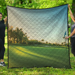 Golf Course Print Quilt