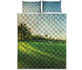 Golf Course Print Quilt Bed Set
