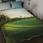 Golf Course Print Quilt Bed Set