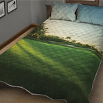 Golf Course Print Quilt Bed Set