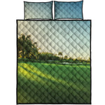 Golf Course Print Quilt Bed Set