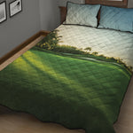 Golf Course Print Quilt Bed Set