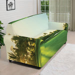 Golf Course Print Sofa Cover