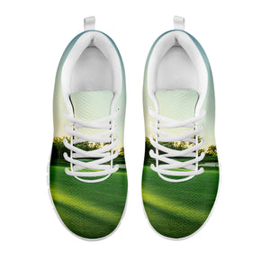 Golf Course Print White Sneakers