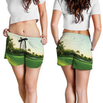 Golf Course Print Women's Shorts