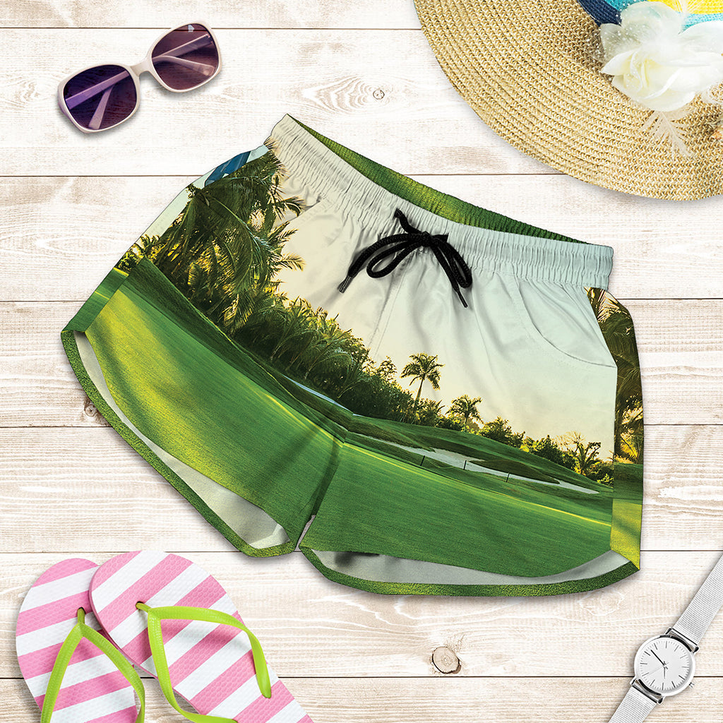 Golf Course Print Women's Shorts