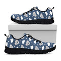 Good Night Koala Pattern Print Black Running Shoes