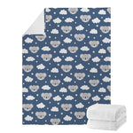 Good Night Koala Pattern Print Blanket
