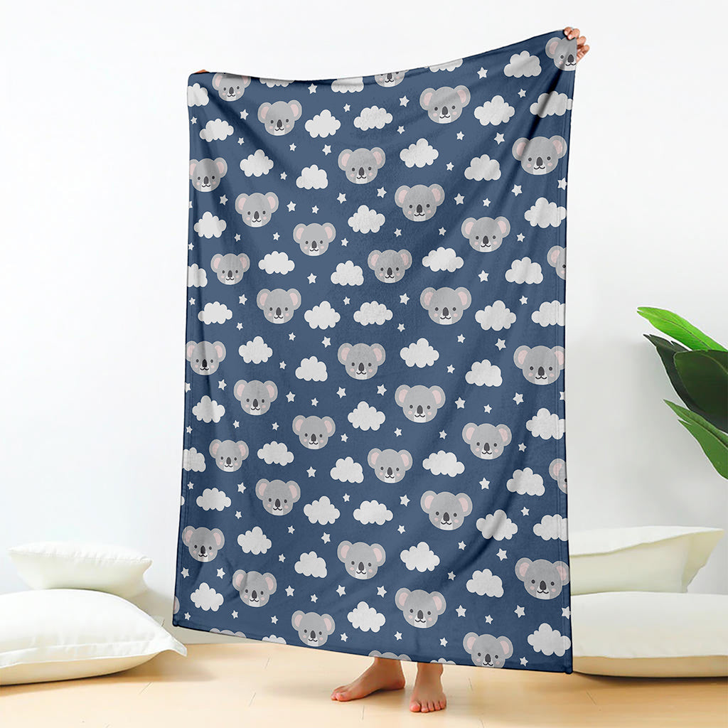 Good Night Koala Pattern Print Blanket