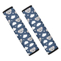 Good Night Koala Pattern Print Car Seat Belt Covers