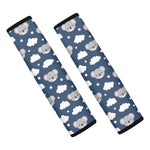 Good Night Koala Pattern Print Car Seat Belt Covers