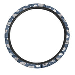 Good Night Koala Pattern Print Car Steering Wheel Cover