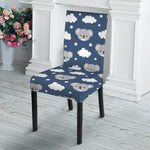 Good Night Koala Pattern Print Dining Chair Slipcover
