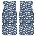 Good Night Koala Pattern Print Front and Back Car Floor Mats