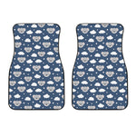 Good Night Koala Pattern Print Front Car Floor Mats