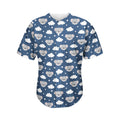 Good Night Koala Pattern Print Men's Baseball Jersey