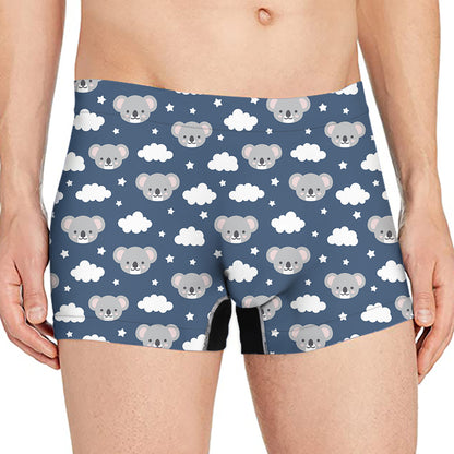 Good Night Koala Pattern Print Men's Boxer Briefs