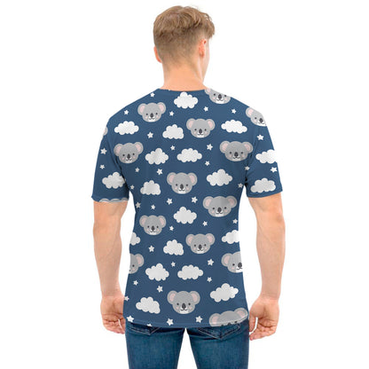 Good Night Koala Pattern Print Men's T-Shirt