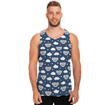 Good Night Koala Pattern Print Men's Tank Top