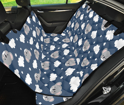 Good Night Koala Pattern Print Pet Car Back Seat Cover