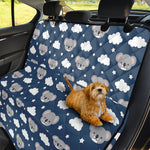 Good Night Koala Pattern Print Pet Car Back Seat Cover
