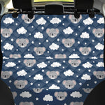 Good Night Koala Pattern Print Pet Car Back Seat Cover
