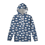 Good Night Koala Pattern Print Pullover Hoodie