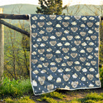 Good Night Koala Pattern Print Quilt