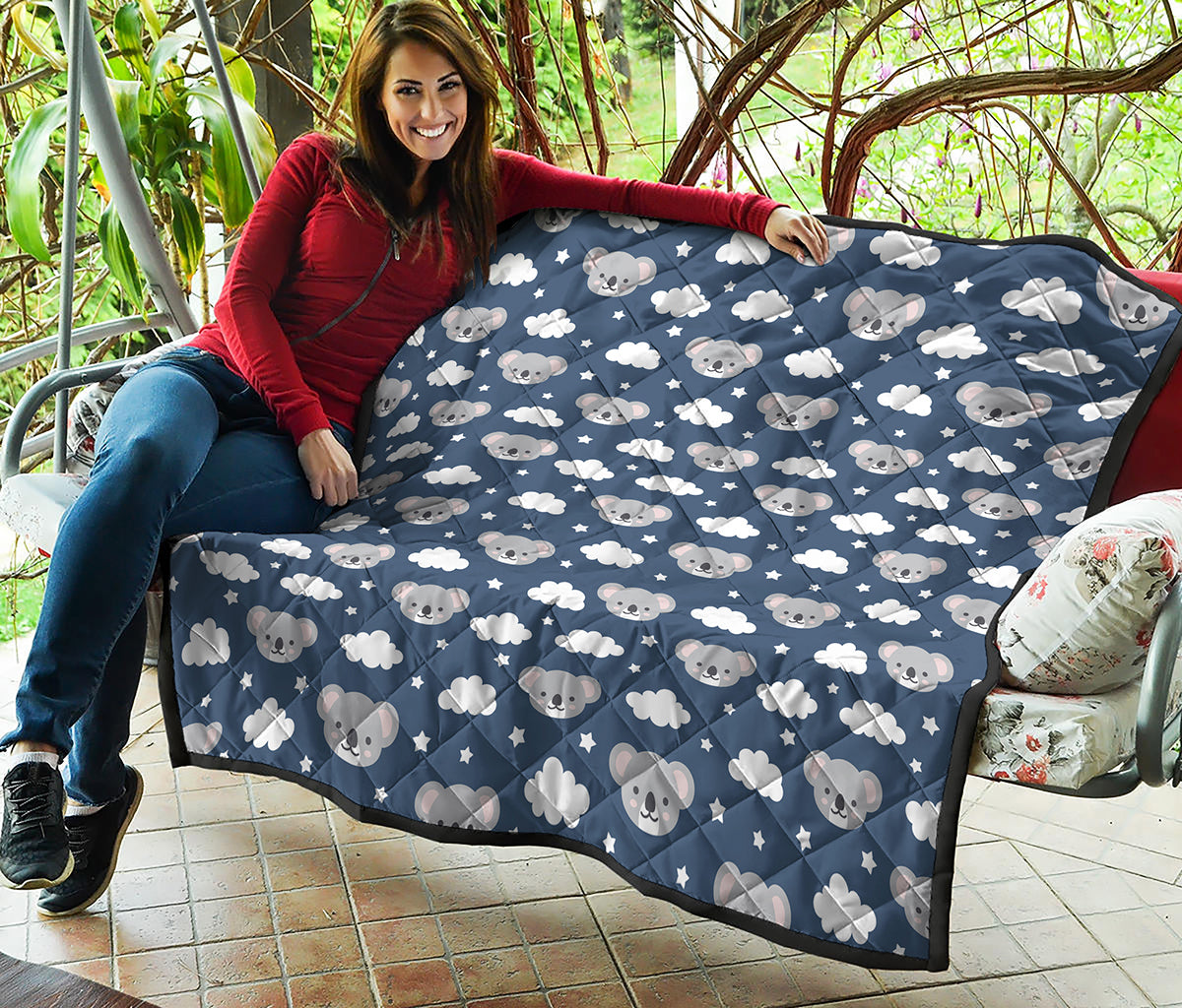 Good Night Koala Pattern Print Quilt