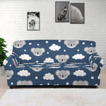 Good Night Koala Pattern Print Sofa Cover