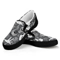 Gothic Wicca Curse Print Black Slip On Sneakers