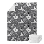 Gothic Wicca Curse Print Blanket