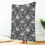 Gothic Wicca Curse Print Blanket