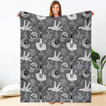Gothic Wicca Curse Print Blanket