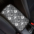 Gothic Wicca Curse Print Car Center Console Cover