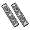 Gothic Wicca Curse Print Car Seat Belt Covers