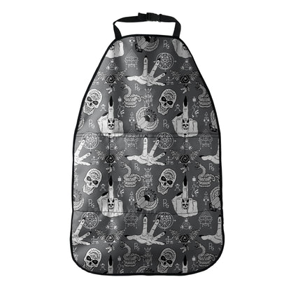 Gothic Wicca Curse Print Car Seat Organizers