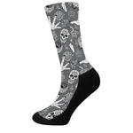 Gothic Wicca Curse Print Crew Socks